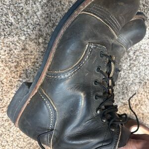 Red Wing Shoes Dark Brown Leather Boots